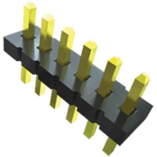 Samtec Pin Header Vertical Surface Mount 34 Contacts 1.27 mm Pitch 1 Row Unshrouded FTS-117-01-F-S