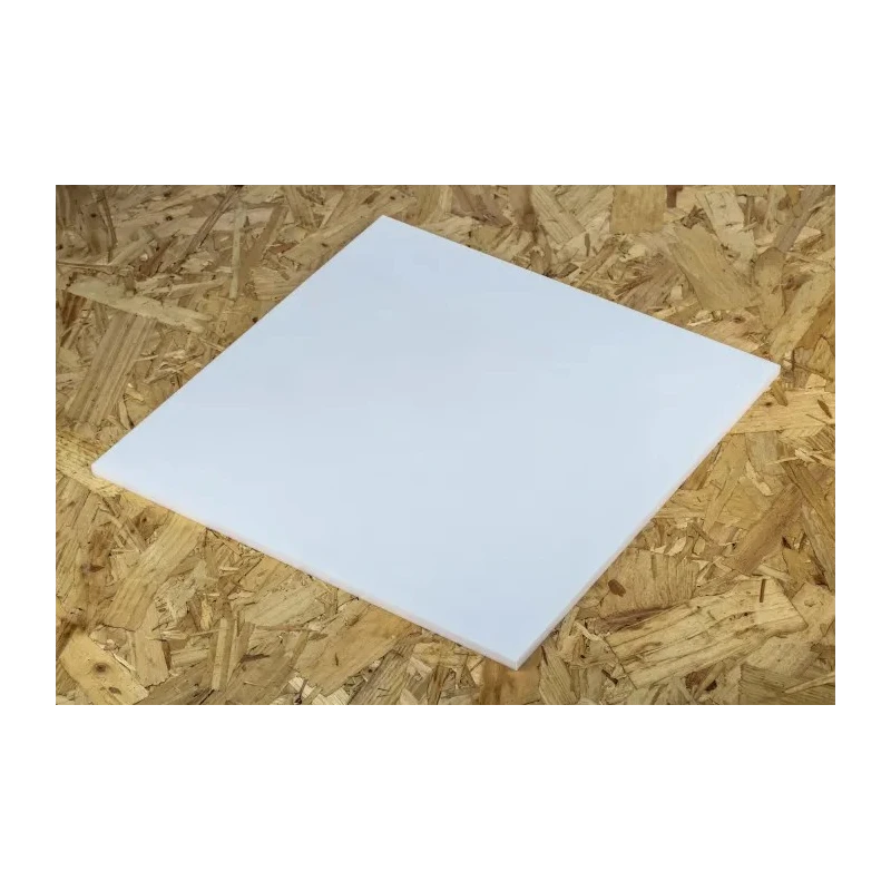 RS PRO White Polytetrafluoroethylene Plastic Sheet 300 mm x 300 mm x 6 mm 197-0051