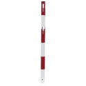 RS PRO White and Red Steel Safety Post with Two Accessory Hooks 1m Height 898-7144