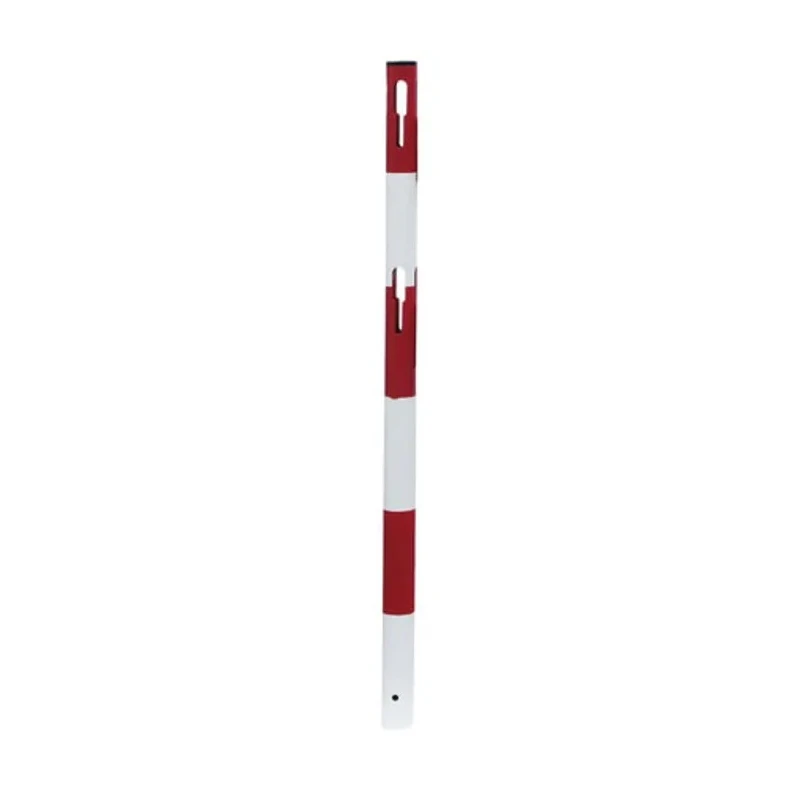 RS PRO White and Red Steel Safety Post with Two Accessory Hooks 1m Height 898-7144