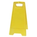 RS PRO Folding Hazard Warning Sign Yellow Polypropylene 600mm x 300mm 898-7160