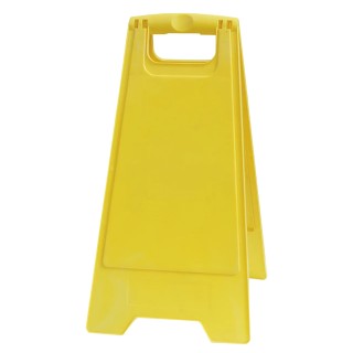 RS PRO Folding Hazard Warning Sign Yellow Polypropylene 600mm x 300mm 898-7160