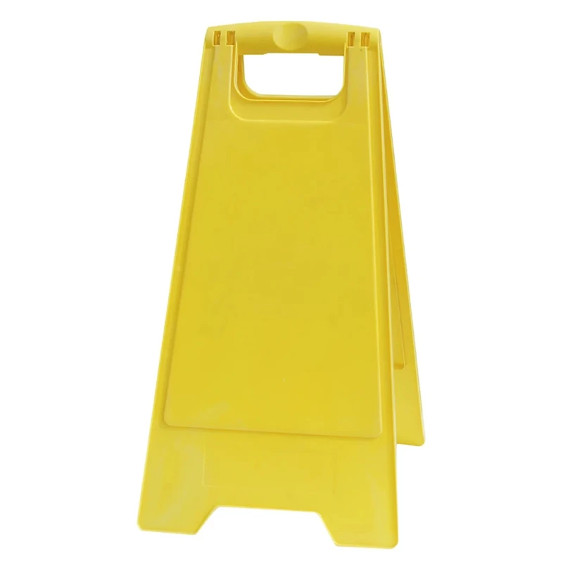 RS PRO Folding Hazard Warning Sign Yellow Polypropylene 600mm x 300mm 898-7160
