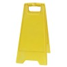 RS PRO Folding Hazard Warning Sign Yellow Polypropylene 600mm x 300mm 898-7160
