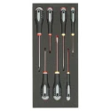 Bahco Standard Screwdriver Set 7-Piece with ERGO Foam Insert FF1E1001