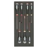 Bahco Standard Screwdriver Set 7-Piece with ERGO Foam Insert FF1E1001