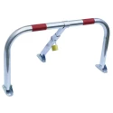 RS PRO Silver Red Folding Parking Barrier Steel Manual Parking Barrier 898-7179