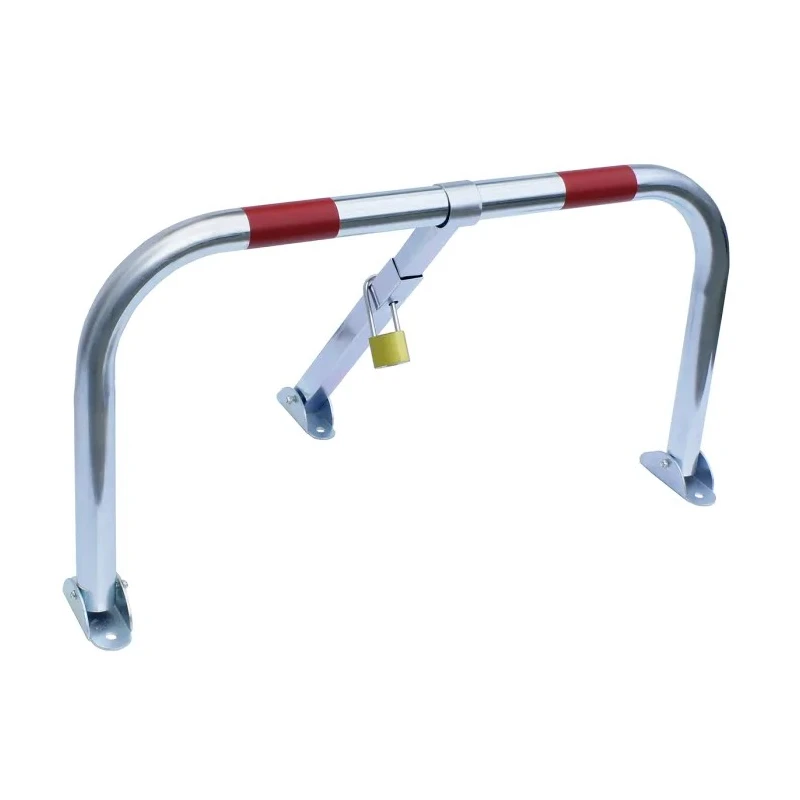 RS PRO Silver Red Folding Parking Barrier Steel Manual Parking Barrier 898-7179