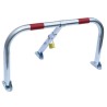 RS PRO Silver Red Folding Parking Barrier Steel Manual Parking Barrier 898-7179