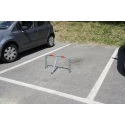 RS PRO Silver Red Folding Parking Barrier Steel Manual Parking Barrier 898-7179