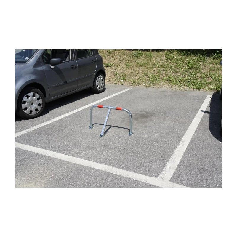RS PRO Silver Red Folding Parking Barrier Steel Manual Parking Barrier 898-7179