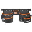 Bahco Nylon 5 Pocket Tool Belt Pouch 4750-3PB-1, Adjustable Belt, Hammer Holder, Durable Construction