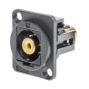 RS PRO Black Straight Panel RCA Socket 60V 10A Nickel Plated Contact 1 Contact 898-7621