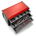 Facom 3 Drawer Metal Tool Chest, Load Capacity 15kg, Dimensions 510x225x270mm BT.203