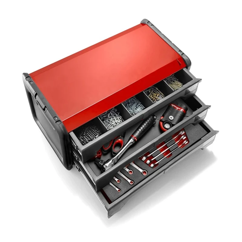 Facom 3 Drawer Metal Tool Chest, Load Capacity 15kg, Dimensions 510x225x270mm BT.203