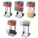 Facom 3 Drawer Metal Tool Chest, Load Capacity 15kg, Dimensions 510x225x270mm BT.203
