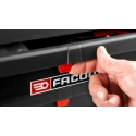 Facom 3 Drawer Metal Tool Chest, Load Capacity 15kg, Dimensions 510x225x270mm BT.203
