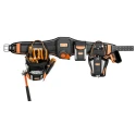 Bahco Nylon and Leather 2 Pocket Tool Belt Adjustable Fit with Hammer and Pen Holders 4750-HDBS-2