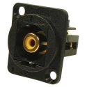 RS PRO Black Straight Panel RCA Socket 898-7630 Female Connector 1 Contact Solder Termination United Kingdom