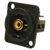 RS PRO Black Straight Panel RCA Socket 898-7630 Female Connector 1 Contact Solder Termination United Kingdom