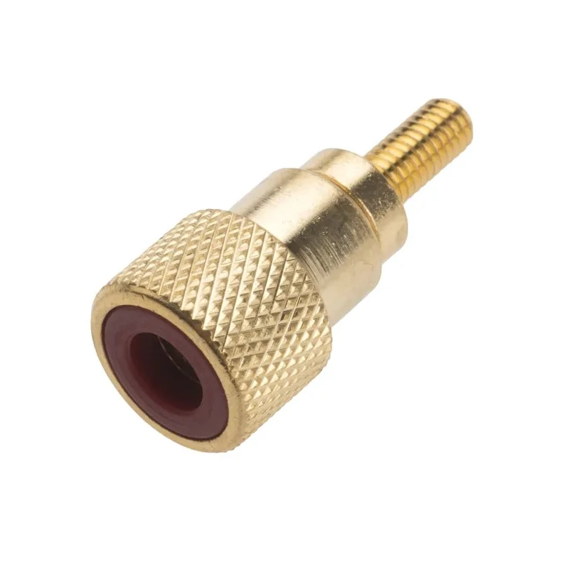 RS PRO Straight Panel Loudspeaker Connector 1 Way Female Red 30A Solder 898-7652
