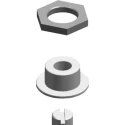 ABB Enclosure Accessory Voltage Supply for Use with TriLine 1 mm x 1 mm x 1 mm RZ Series 2CPX046007R9999