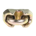 RS PRO Steel 5 mm Diameter Wire Rope Clamp Zinc-Plated Galvanised Coating DIN 1142 197-0130