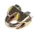 RS PRO Steel 5 mm Diameter Wire Rope Clamp Zinc-Plated Galvanised Coating DIN 1142 197-0130