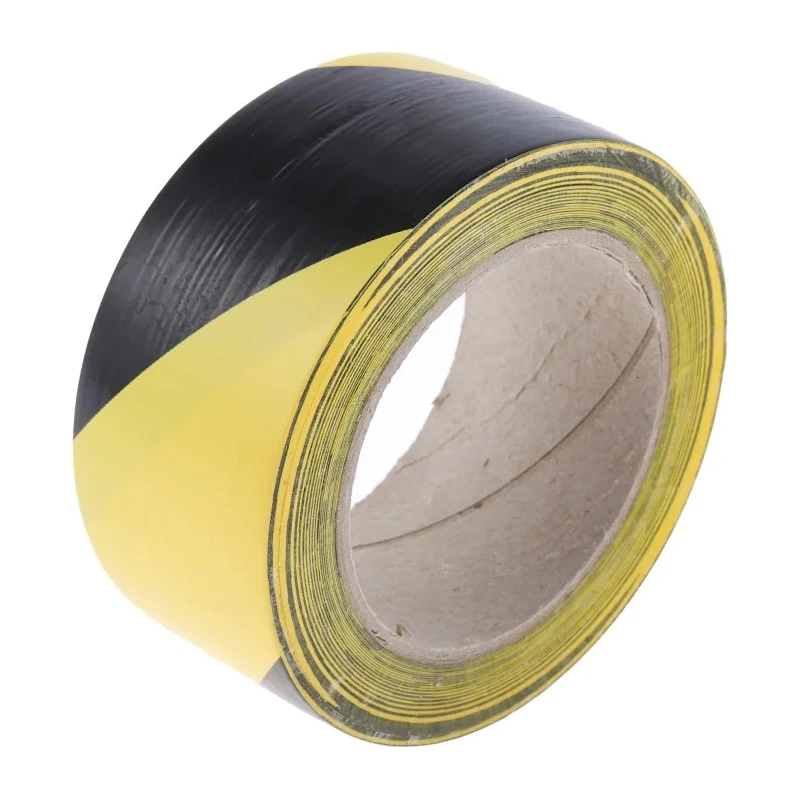 RS PRO Yellow, Black Polyvinyl Chloride 50mm x 33m Lane Marking Tape 0.14mm Thickness 197-1012