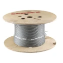RS PRO Galvanised Steel Wire Rope, 4 mm Diameter, 75 m Length, Safe Working Load 208 kg 197-0124