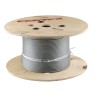 RS PRO Galvanised Steel Wire Rope, 4 mm Diameter, 75 m Length, Safe Working Load 208 kg 197-0124