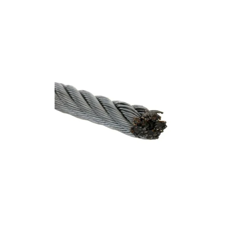 RS PRO Galvanised Steel Wire Rope, 4 mm Diameter, 75 m Length, Safe Working Load 208 kg 197-0124