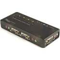StarTech.com 4 Port USB VGA KVM Switch Single Display 3.5 mm Stereo Audio 2048 x 1536 Pixels SV411KUSB