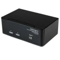 StarTech.com 2 Port 2 Displays USB DVI KVM Switch 3.5 mm Stereo 1920 x 1200 Pixel Maximum Resolution SV231DD2DUA