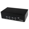 StarTech.com 4 Port Dual Display USB DVI KVM Switch 3.5 mm Stereo Audio 1920 x 1200 Pixel Resolution SV431DD2DUA