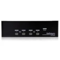 StarTech.com 4 Port Dual Display USB DVI KVM Switch 3.5 mm Stereo Audio 1920 x 1200 Pixel Resolution SV431DD2DUA