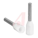 Altech Insulated Crimp Bootlace Ferrule with 8 mm Pin Length and 1.5 mm Pin Diameter, White, from 18 AWG to 18 AWG 2202.0