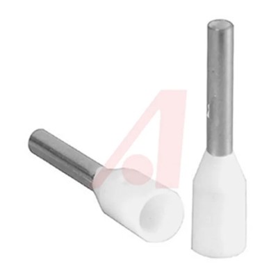 Altech Insulated Crimp Bootlace Ferrule with 8 mm Pin Length and 1.5 mm Pin Diameter, White, from 18 AWG to 18 AWG 2202.0