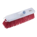 RS PRO Push Broom with Red Polyethylene Terephthalate Bristles, 300mm Width, Model 898-8245