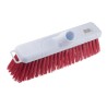 RS PRO Push Broom with Red Polyethylene Terephthalate Bristles, 300mm Width, Model 898-8245