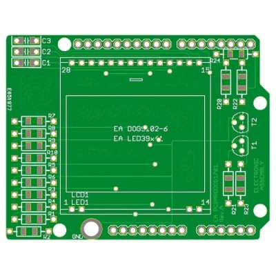 Display Visions Development Kit Accessory for Arduino-Board, DOG Display EA PCBARDDOG1701