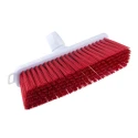 RS PRO Push Broom with Red Polyethylene Terephthalate Bristles, 300mm Width, Model 898-8245