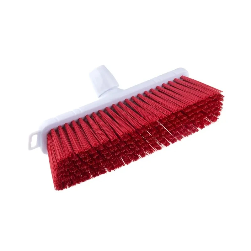 RS PRO Push Broom with Red Polyethylene Terephthalate Bristles, 300mm Width, Model 898-8245