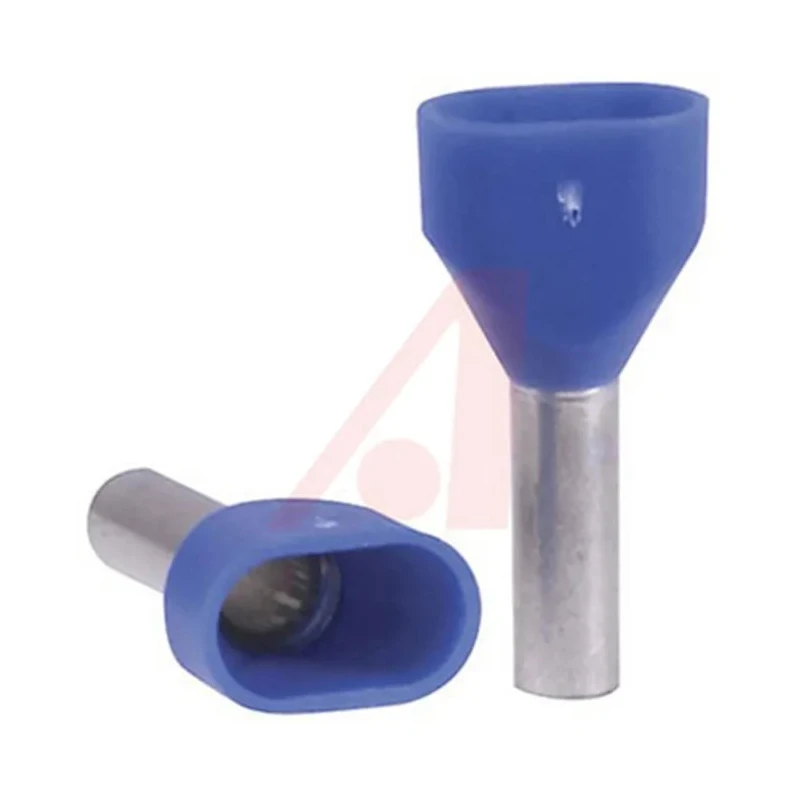 Altech Insulated Crimp Bootlace Ferrule Blue Pin 3.3 mm, Pin Length 9.9 mm, Wire Size 14 AWG 2778.0