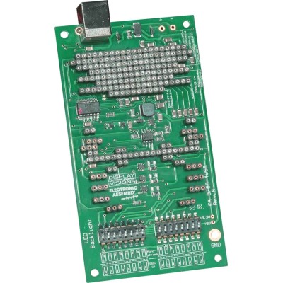 Display Visions Test Board USB for PC (Windows) LCD Accessory With EA eLABEL20-A, EA DOG Series EA 9780-4USB