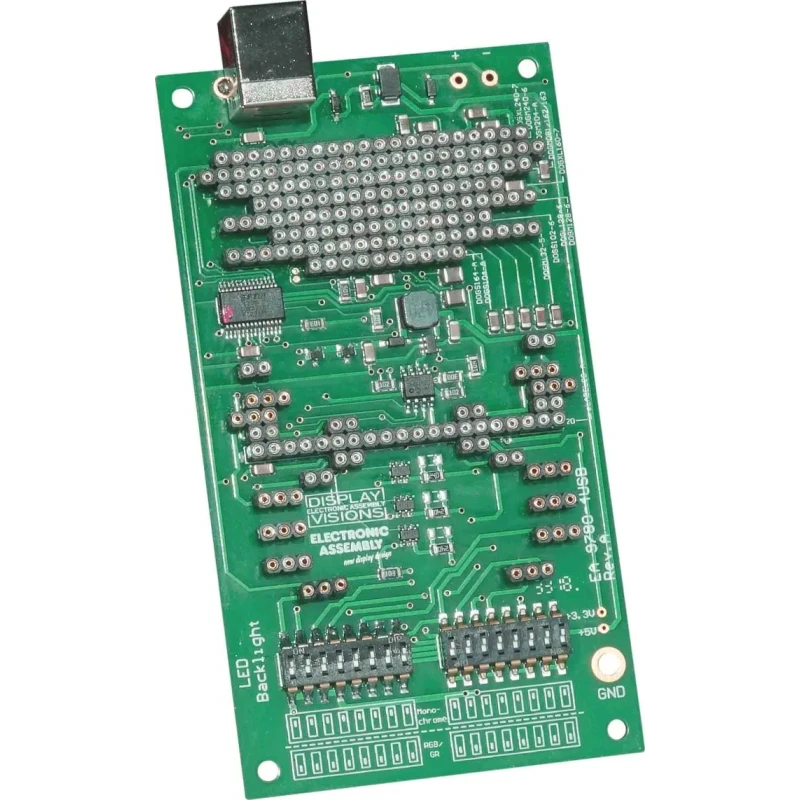 Display Visions Test Board USB for PC (Windows) LCD Accessory With EA eLABEL20-A, EA DOG Series EA 9780-4USB