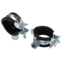 Unistrut Steel Silver Pipe Clamp 28mm Diameter PCH-2528