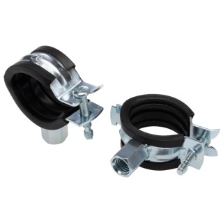 Unistrut Steel Silver Pipe Clamp 28mm Diameter PCH-2528