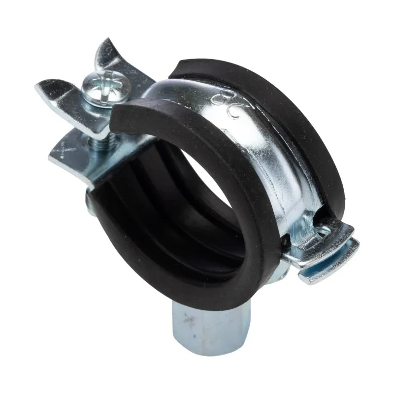 Unistrut Steel Silver Pipe Clamp 28mm Diameter PCH-2528