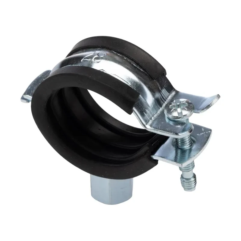 Unistrut Steel Silver Pipe Clamp 28mm Diameter PCH-2528